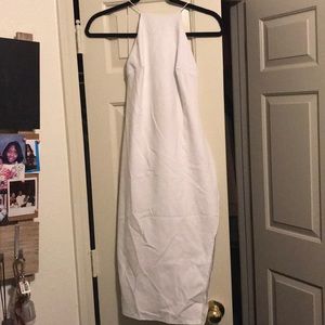 Boohoo Crepe Low Back Midi Bodycon Dress. Size 2